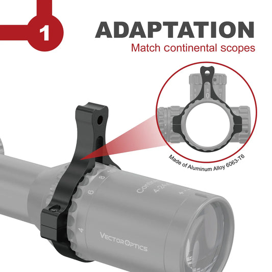 Optic Rifle Power Ring, Scope Throw Lever