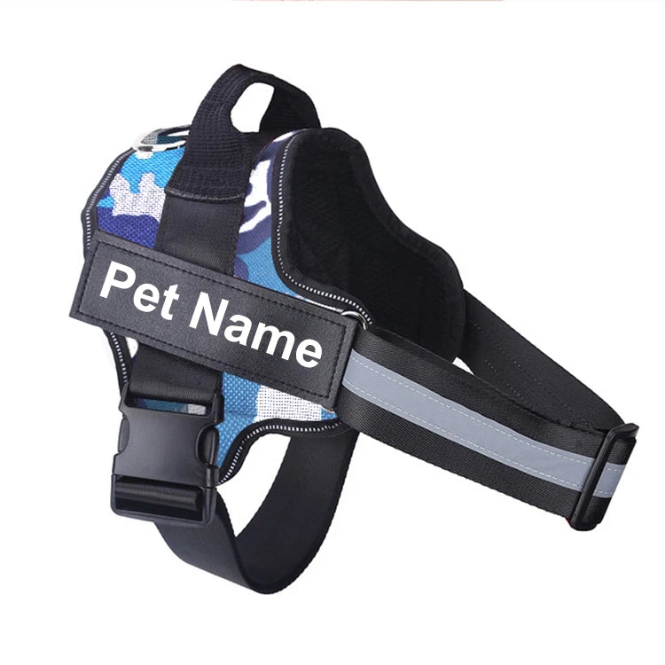 NO PULL Dog Harness with Reflective Material