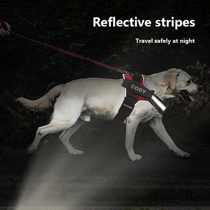NO PULL Dog Harness with Reflective Material
