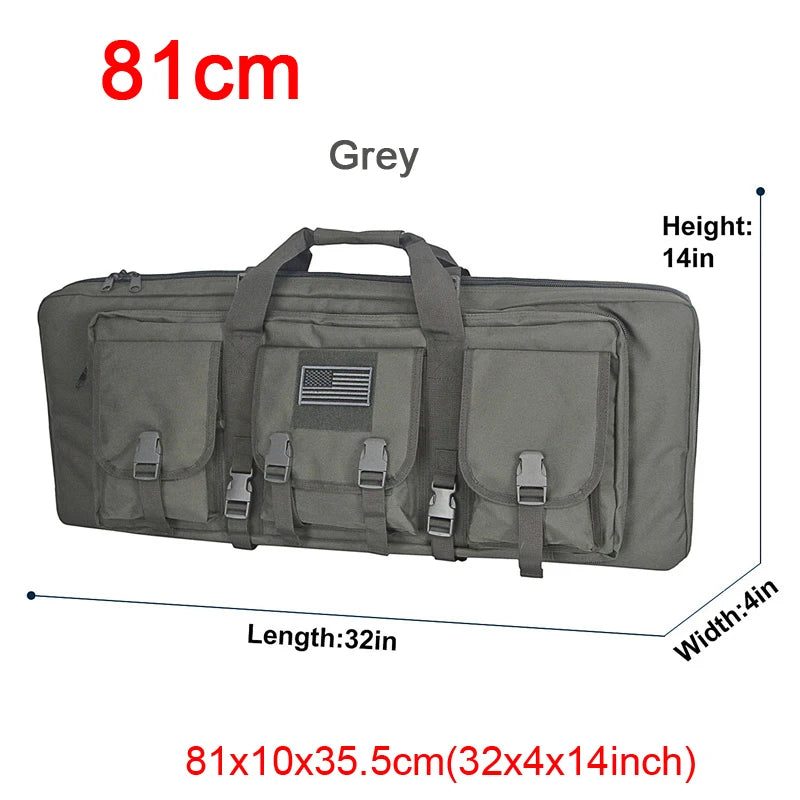 LQARMY 32 38 42 48-inch Tactical Double Rifle Case