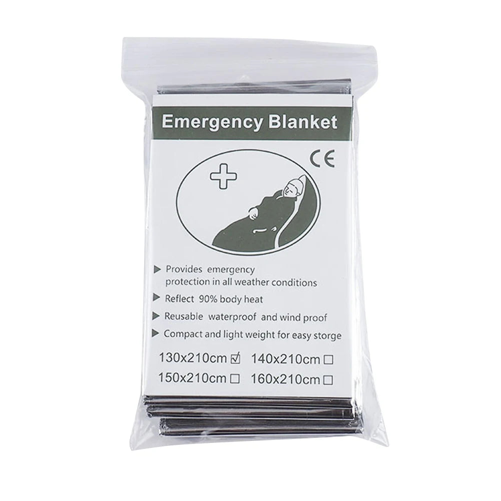 30-1PCS Emergency Rescue Outdoor Survive Foil Thermal Blanket ﻿