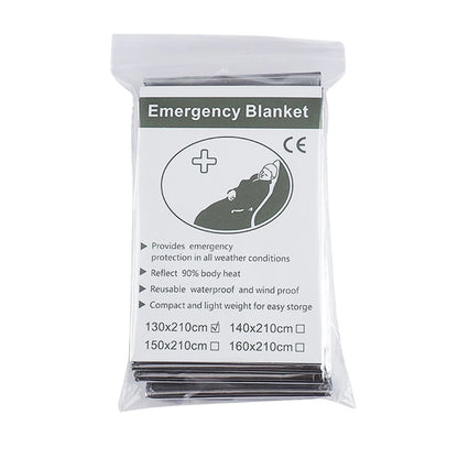 30-1PCS Emergency Rescue Outdoor Survive Foil Thermal Blanket ﻿