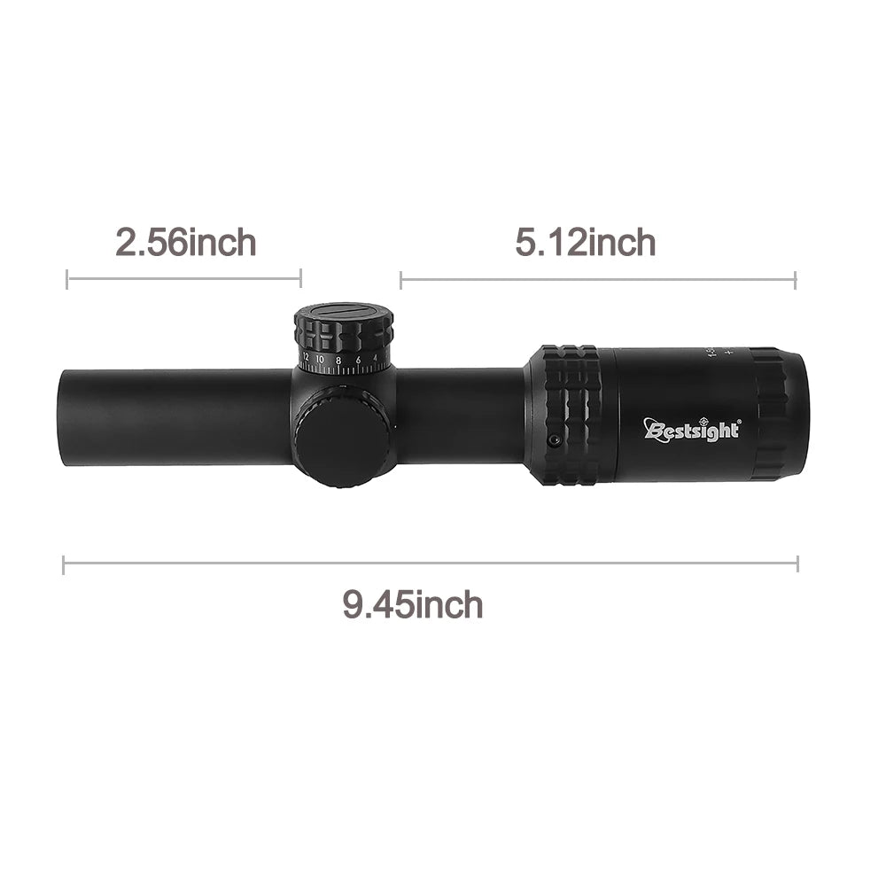 1-5X24 Tactical Illuminated Optical Rifle Sight Scope