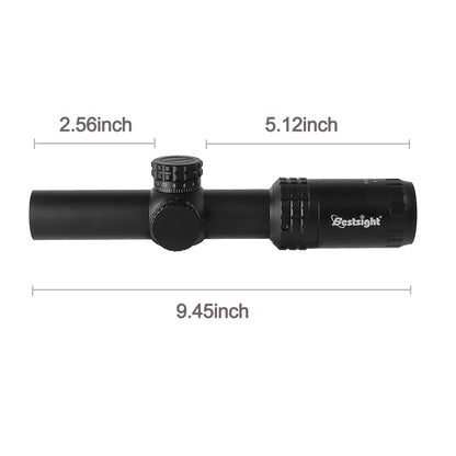 1-5X24 Tactical Illuminated Optical Rifle Sight Scope