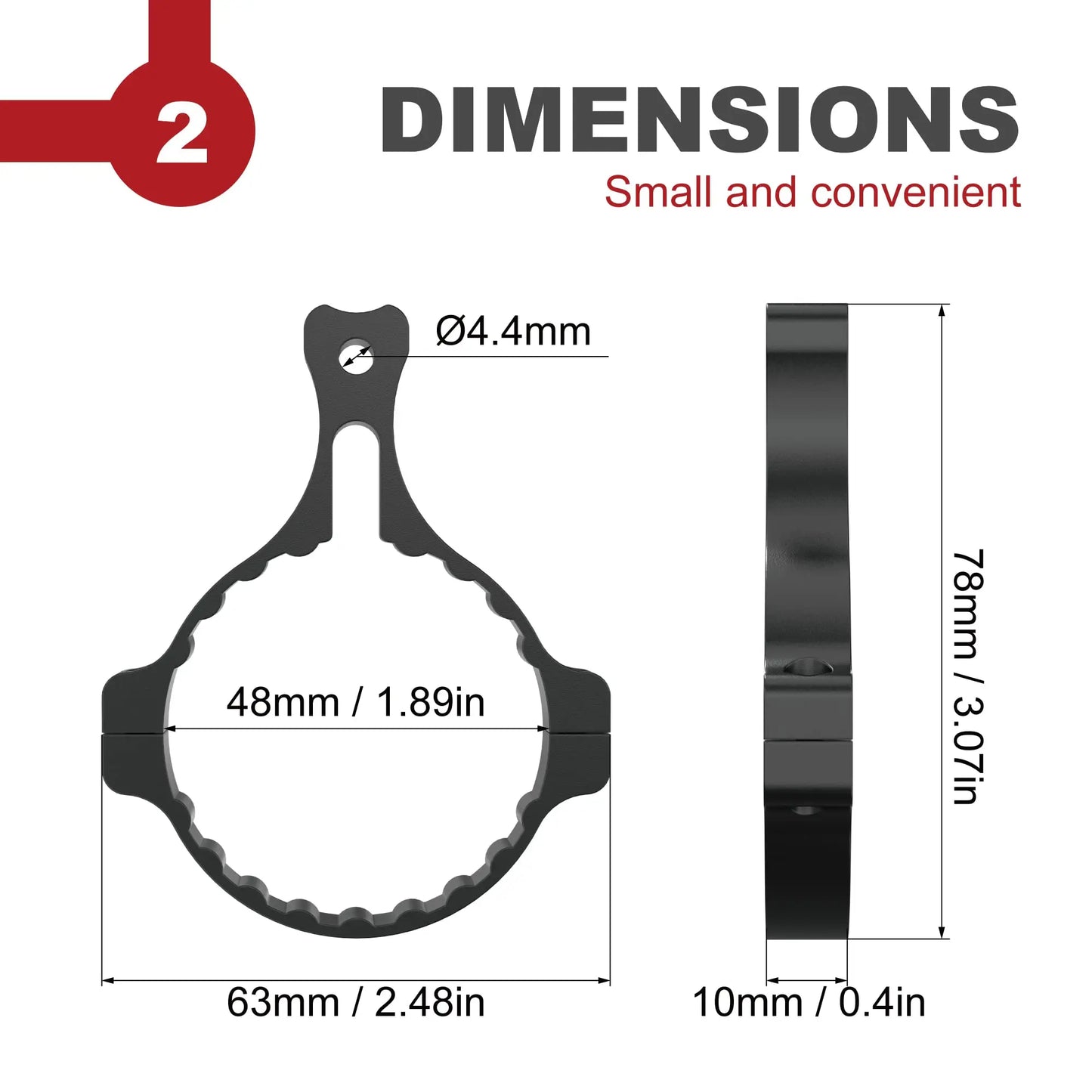 Optic Rifle Power Ring, Scope Throw Lever