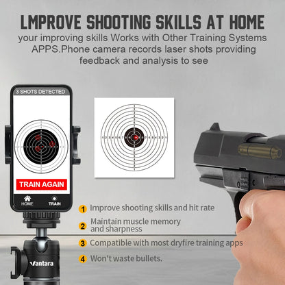 9mm Red Dot Laser Training Cartridge