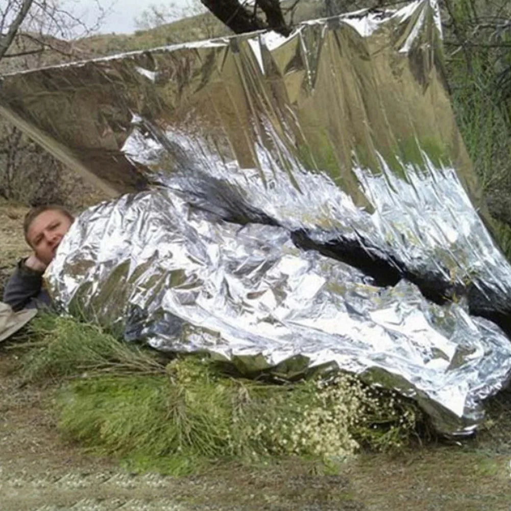 30-1PCS Emergency Rescue Outdoor Survive Foil Thermal Blanket ﻿