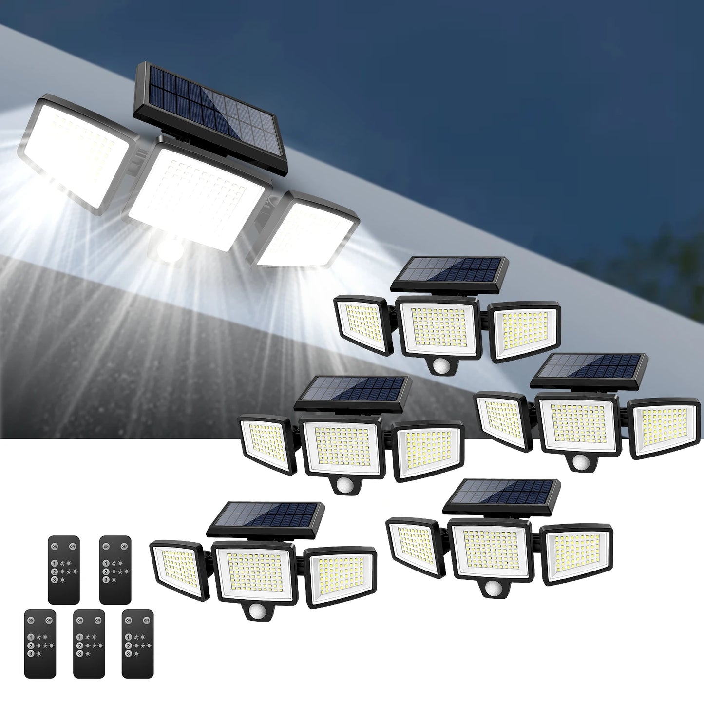 Outdoor Waterproof Solar Light with Motion Sensor 200+ LEDs