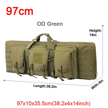 LQARMY 32 38 42 48-inch Tactical Double Rifle Case