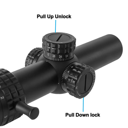 1-5X24 Tactical Illuminated Optical Rifle Sight Scope