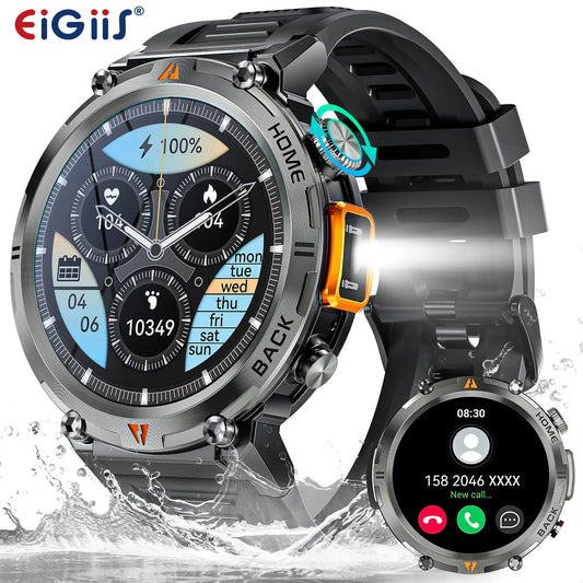 Bluetooth Call smartwatch for men Full Touch Screen With Health Monitor heart rate