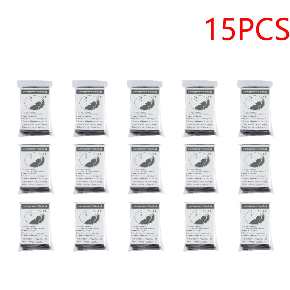 30-1PCS Emergency Rescue Outdoor Survive Foil Thermal Blanket ﻿