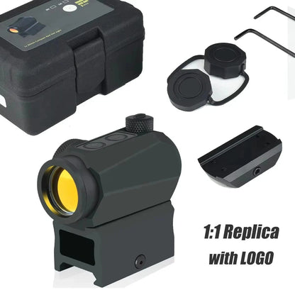 Tactical R5 1x20mm Red Dot Sight 2 MOA Compact Hunting Rifle Optic Shooting