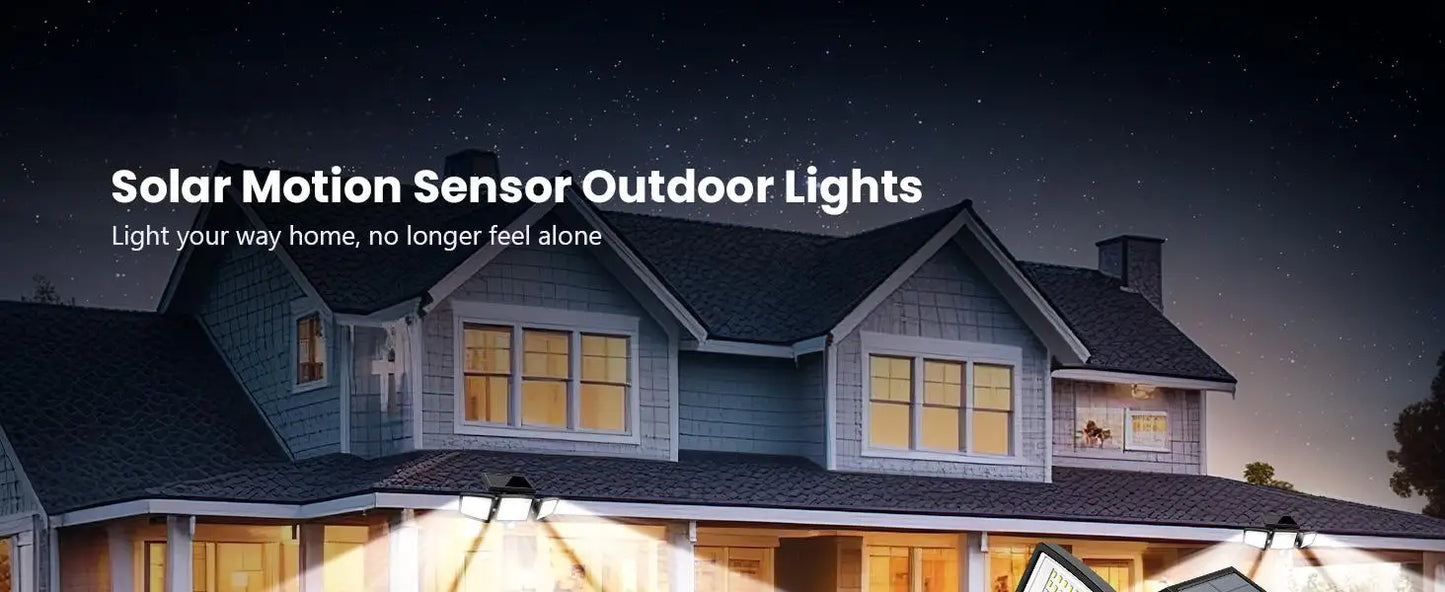 Outdoor Waterproof Solar Light with Motion Sensor 200+ LEDs