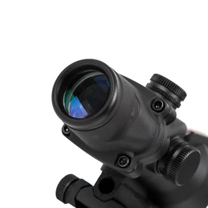 4X32 Hunting Riflescope Real Fiber Optics Grenn Red Dot Illuminated