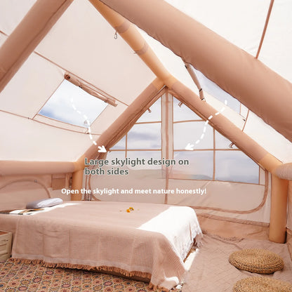 Inflatable Tent For Outdoor Recreational With Stove Plug,