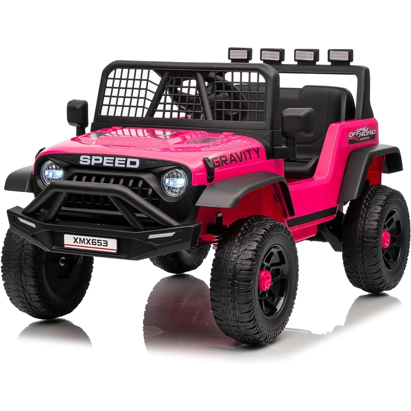 Electric Kids Ride On Car with Remote Control Bluetooth Music Player LED Light