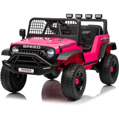Electric Kids Ride On Car with Remote Control Bluetooth Music Player LED Light