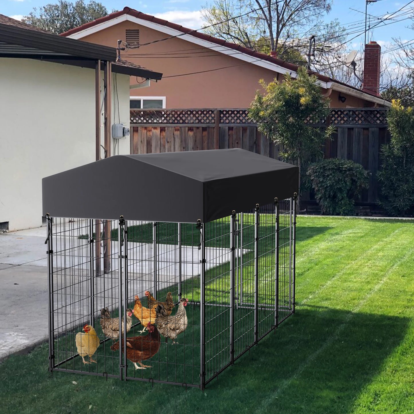 Outdoor Waterproof Covered Dog Kennel