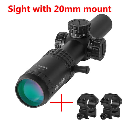 1-5X24 Tactical Illuminated Optical Rifle Sight Scope