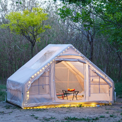 Inflatable Tent For Outdoor Recreational With Stove Plug,