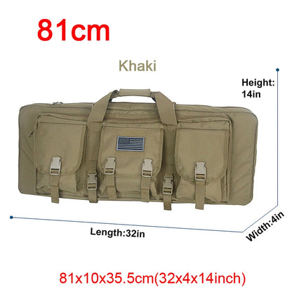 LQARMY 32 38 42 48-inch Tactical Double Rifle Case