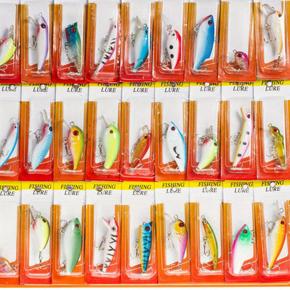 30pcs Fishing Lures Set – Crankbaits, Minnow Baits & Hooks