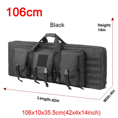 LQARMY 32 38 42 48-inch Tactical Double Rifle Case