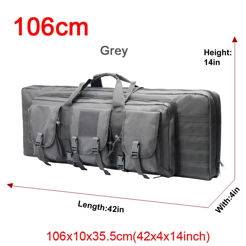 LQARMY 32 38 42 48-inch Tactical Double Rifle Case