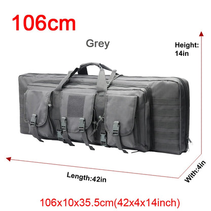 LQARMY 32 38 42 48-inch Tactical Double Rifle Case
