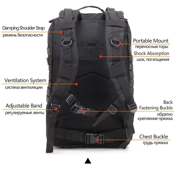 Tactical Backpacks Traveling Bags Outdoor School Pack Trekking Hunting camping equipment