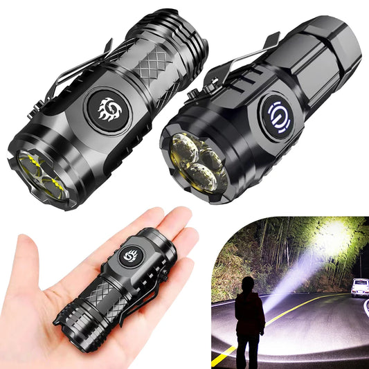 High Power LED Flashlight Torch 20W Powerful Tactical Hunting Light