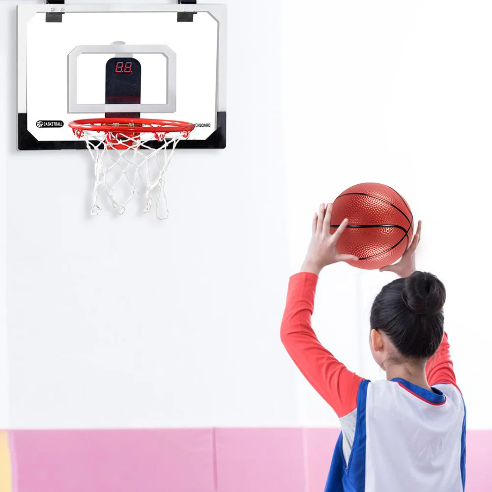 Kids Mini Basketball Hoop with Electronic Scoreboard