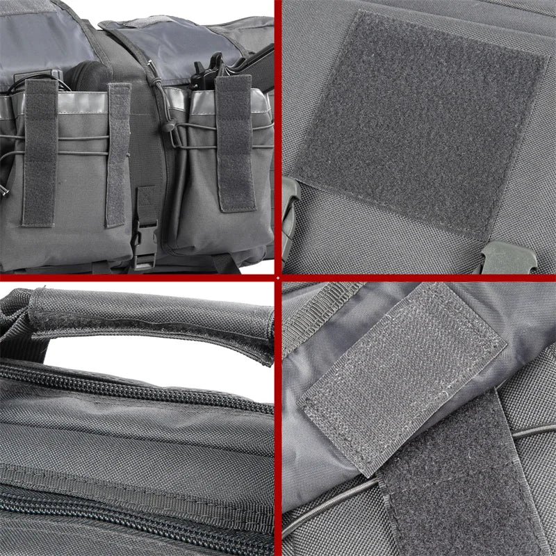 LQARMY 32 38 42 48-inch Tactical Double Rifle Case