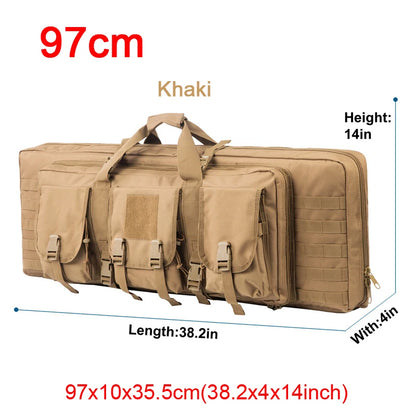 LQARMY 32 38 42 48-inch Tactical Double Rifle Case