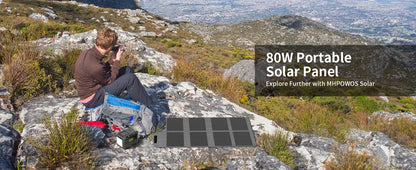 120W 80W 40W Portable Solar Panel, Emergency Power Supply
