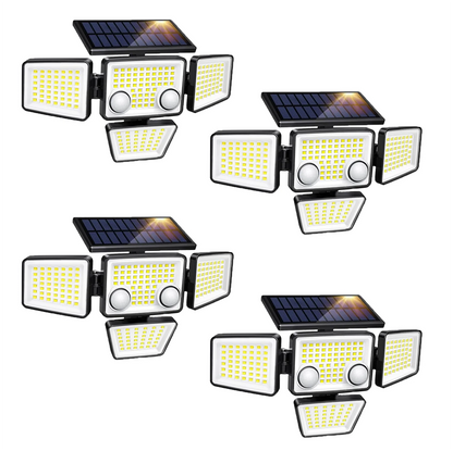 Solar Outdoor Lights - 3000LM 188 LED Motion Sensor Lights