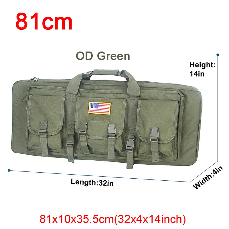 LQARMY 32 38 42 48-inch Tactical Double Rifle Case