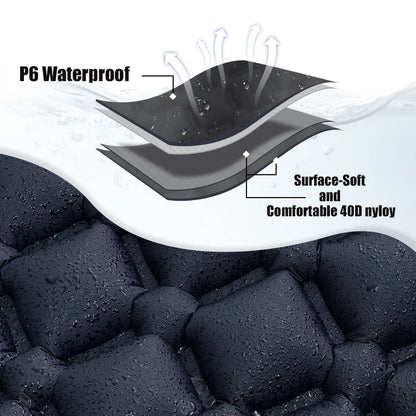 Outdoor Sleeping Pad Camping Inflatable Mattress Built-in Pump Ultralight Air Cushion