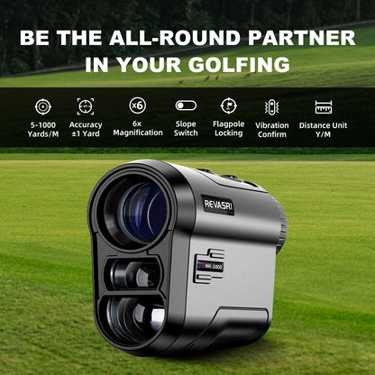 Golf Rangefinder, 6x Magnification , Flag-Lock Vibration