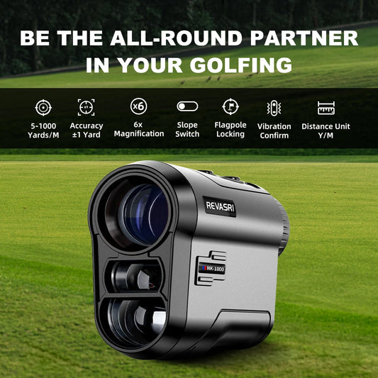 Golf Rangefinder, 6x Magnification , Flag-Lock Vibration