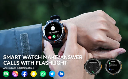Bluetooth Call smartwatch for men Full Touch Screen With Health Monitor heart rate