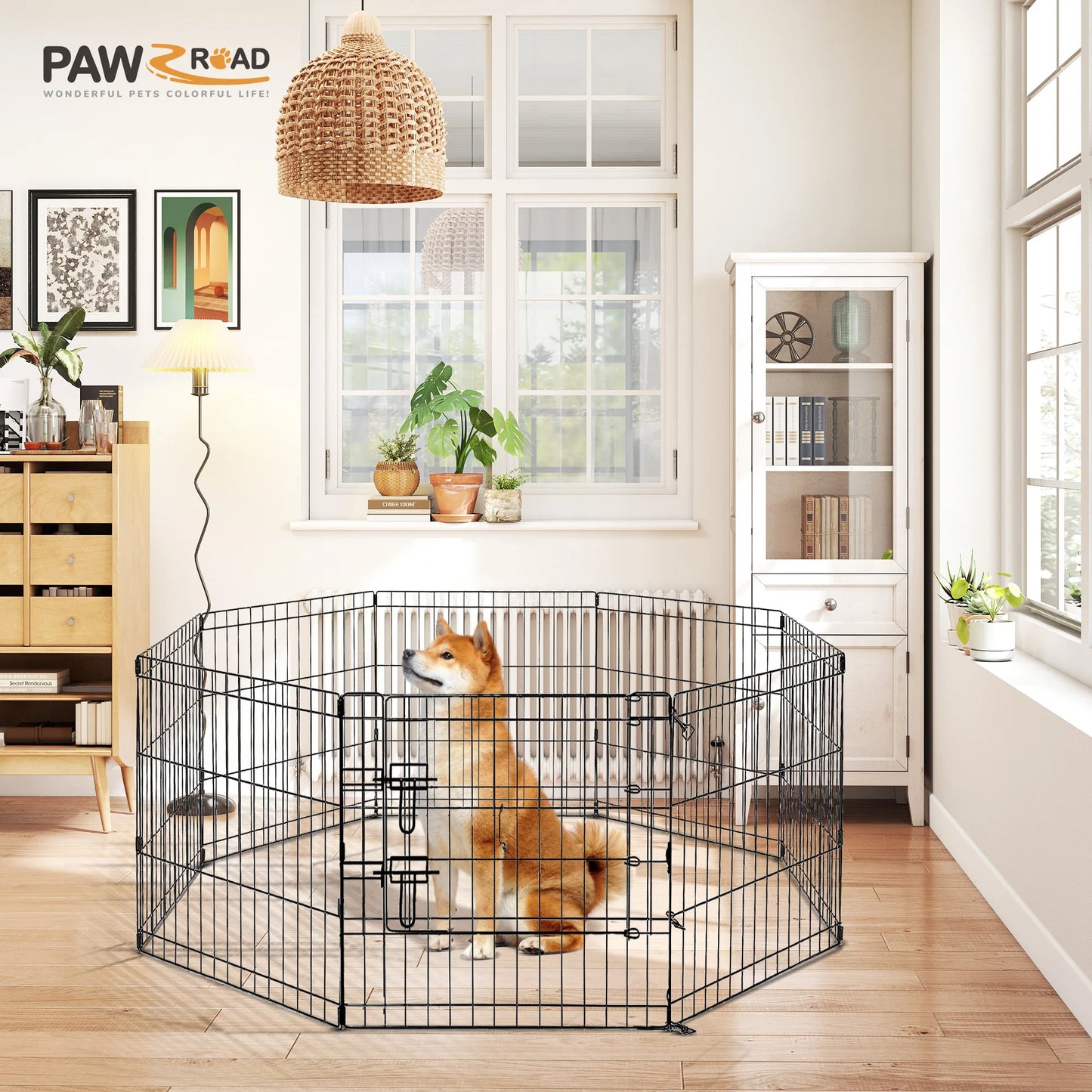 Foldable Metal Pet Playpen for Indoor/Outdoor