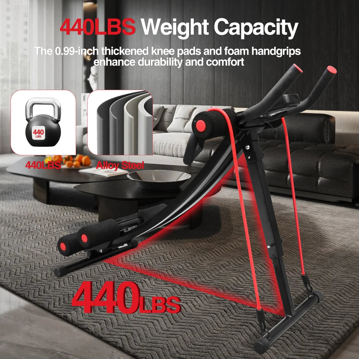 GIKPAL Ab Foldable Workout Equipment Fitness Trainer