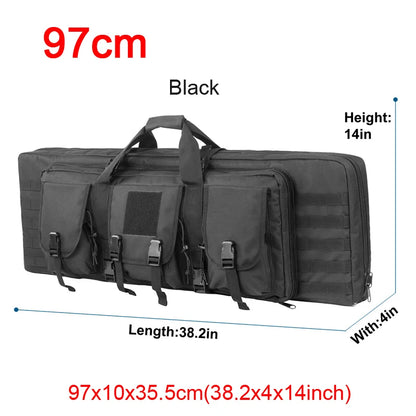 LQARMY 32 38 42 48-inch Tactical Double Rifle Case
