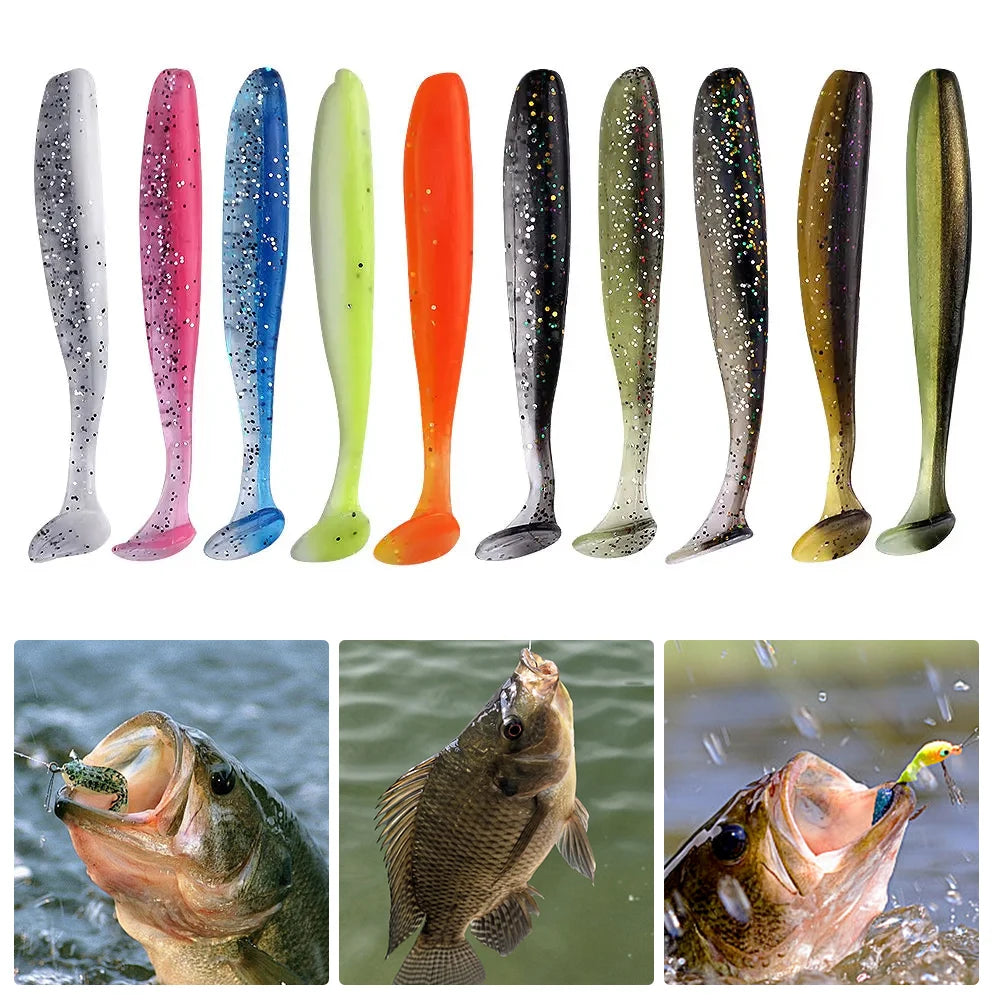10Pcs Swim Baits for Bass Trout Freshwater Saltwater