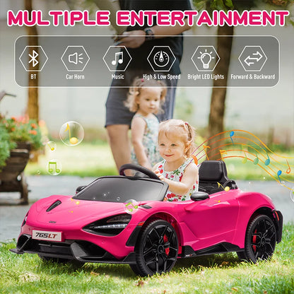 12V electric McLaren 765LT Kid Car with Hydraulic Doors