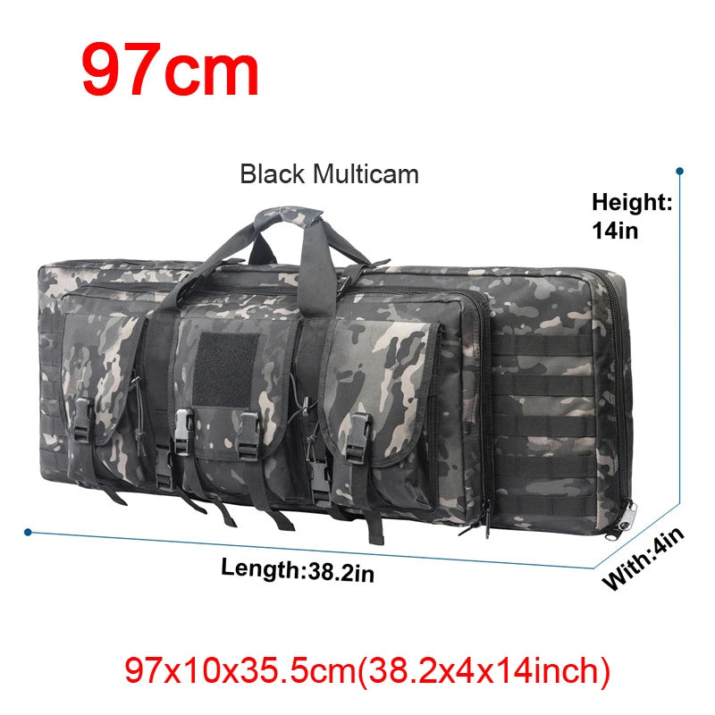 LQARMY 32 38 42 48-inch Tactical Double Rifle Case