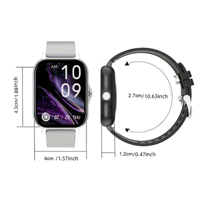 Smartwatch Multi-Sport Mode outdoor Control exercise count calories Weather Forecast Message Notification Compatible with Android