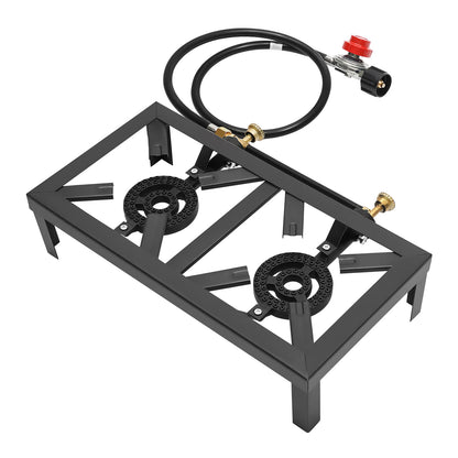 8000W Portable Double Burner Outdoor Propane Gas Camping Stove